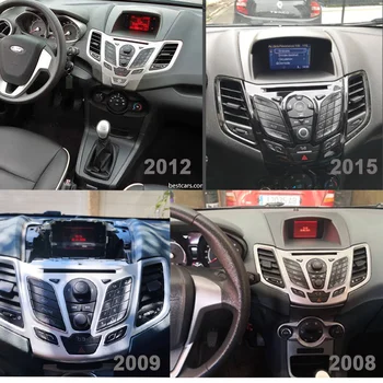 Za Ford Fiesta 2din avtoradio 2008-Android 10 Večpredstavnostna DVD Predvajalnik, Stereo GPS Navigacija 4G Antena, Oddajnik Carplay