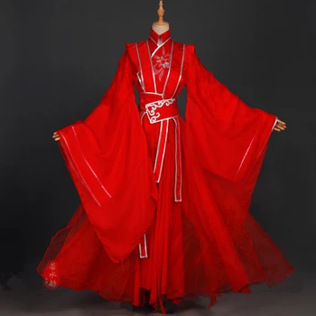 Tian Guan Ci Fu Hua Cheng Cosplay Kostum Mo Dao Zu Shi Cosplay Wei Wuxian Poročno Obleko Kitajski Starih Kostumov Hanfu Obleko