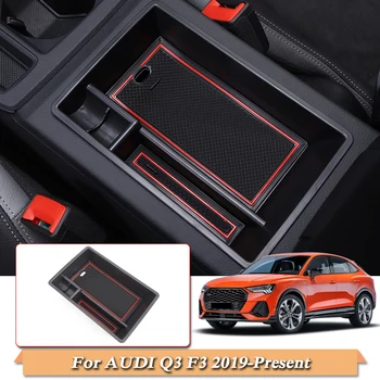 Avto Styling Avto Armrest Škatla za Shranjevanje Za Audi Q3 F3 2019-Danes LHD Konzole Armrest Škatla za Shranjevanje Kritje Auto Dodatki