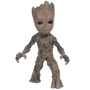 Neca Marvel Baby Groot Drevo Človek Sklepov Premično Akcijska Figura Model Igrače 15 cm