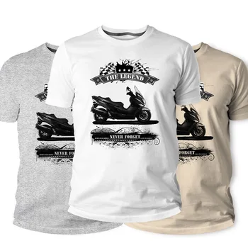 T-Shirt,Klasičnega Japonskega Ljubitelje Kolesa Burgman 650 Je Burgman 650 200 Burgman 400Abs Novo 2019 Bombaža, Kratek Rokav