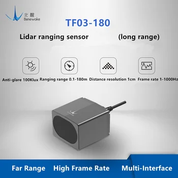 Benewake TF03-180 Dolge razdalje Senzorja, IP65 10KHz Frame Rate & m 100 m Območje Delovanja Rider Modul UART / I2C za uporabo v Zaprtih prostorih / na Prostem