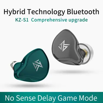 KZ S1 Bluetooth Slušalke 5.0 Brezžične Stereo Obročem, iz Železa Bluetooth Binaural V uho Šport Telefon Univerzalno S1D Nov Prihod