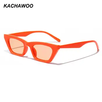 Kachawoo mala mačka oči, sončna očala ženske retro črno oranžno kvadrat sončna očala za moške 2020 leopard očala uv400 dropship