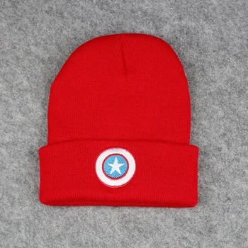 Jesen/Zima Nov klobuk Otroci Captain America Pulover klobuk pentacle star vezene skakalec klobuk