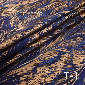 Jacquardske Saten Tkanine Zlata Nit za Šivanje Materiala High-end Dame Oblačenja/Ustrezala Fabric100*150 cm