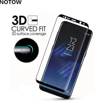 NOTOW 3D Anti-Eksplozije, Kaljeno Steklo 9H Polno Kritje Screen protector film Za Samsung Galaxy S8 z Maloprodajno embalažo