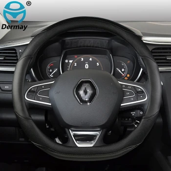 Za Renault Megane 4 IV Grand Coupe Salonu Avto Volan Pokrivanje Mikrovlaken Usnje + Ogljikovih Vlaken Moda Auto Dodatki
