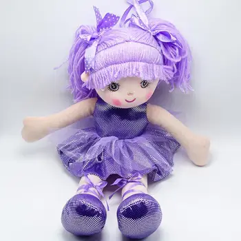 Mehko moda dekleta mini lutke plišastih in polnjene Čipke obleko dekleta, igrače, darila za rojstni dan baby dekle, ki je prvi lutka mini 45 CM