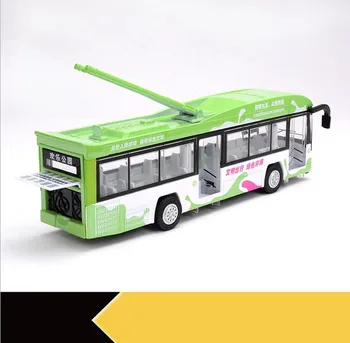 1:50 zlitine potegnite nazaj, avtobus model, visoko imitacije glas oddaja vesel park avtobus,flash igrača vozil, brezplačna dostava