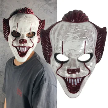 Stephen King je To Masko Pennywise Grozo Klovn Joker Strašne Maske za noč Čarovnic Stranke Cosplay Kostum Rekviziti za Odrasle