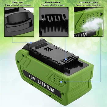 Litijeva Baterija PCB Zaščito Vezja Zamenjava Baterije Plastično Ohišje za Greenworks največ 40v Kosilnica Orodje