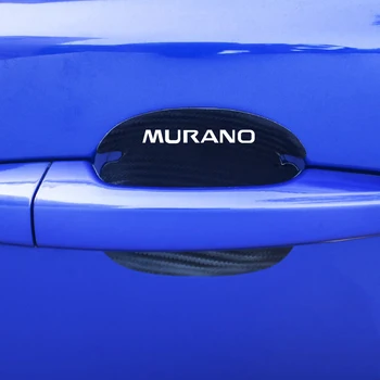 4pcs zaščito avtomobila iz ogljikovih vlaken usnje avtomobilska vrata Za Nissan MURANO z50 z51 z52 radio dodatki avto styling