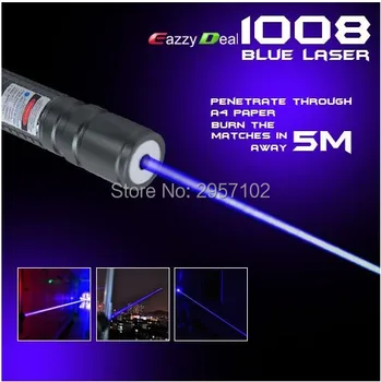 Visoko Powered Vojaške 1w 10000M Vijolične, Modre 405nm Laserski kazalnik UV Vijolične svetilka Lazer Gorenja Tekmo Ponarejenih Detektor
