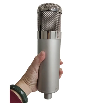 24 cm 9,5 palca Velik Kovinski Mikrofon Telo Veliko DIY U87 Kondenzatorski Mikrofon lupini stereo Cardioid Mikrofon Visoke Kakovosti Težka SIiver