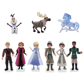 Zamrznjeno 2 Anna Elsa Snow Queen Olaf Kristoff Sven Anime Lutke Akcijska Figura Otrok Igrača Nastavite Otroci Rojstni Dan Darila Darilo