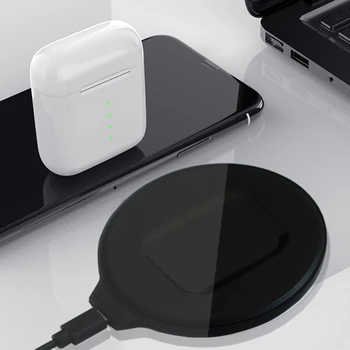 Brezžično Polnjenje Postajo Brezžični Polnilnik Za airpods pro Samsung Brsti Polnilec Za Apple Airpods 2 Bluetooth Slušalke