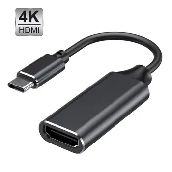 1pc USB Tip C Do Hdmi Adapter 4k 30hz USB 3.1 Da Da Moški Zaslon Ženski Adapter Pretvornik Računalnik PC Za HDMI
