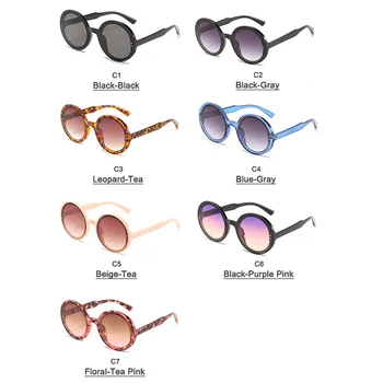 Nove Dame sončna Očala Modni Vse-tekmo Očala Trend Krog Okvir Očala, moška Očala