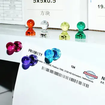Pregledna Risba Pin 7 Barv so na Voljo NdFeB magnetni Potisnite zatič za Office Home and Šole, Uporabi Thumbtack 28pcs/paket