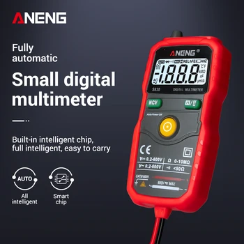 S830 True RMS Digitalni Multimeter Smart Multimeter za Merjenje DC/AC Napetost Merilnika Odpornost Tester z LCD Zaslonom