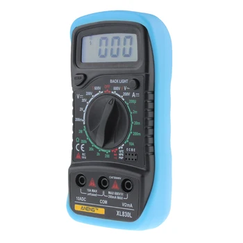 XL830L Digitalni Multimeter Voltmeter Ampermeter AC DC OHM Volt Tester LCD Test Tekočih Multimeter Zaščita pred Preobremenitvijo