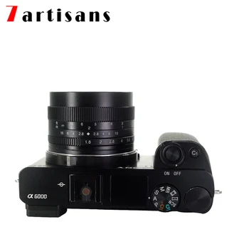 7artisans 50 mm F1.8 objektiv kamere Velike zaslonke, ročno določen poudarek mikro-eno za canon M sony E-Mount ali M4 / 3 Fuji-XF camer