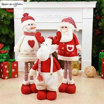 Zložljive Božič Santa Claus Snežaka Elk Božič Doll Novo Leto Vesel Božič Figur Okras Za Dom Otrok Božič Darilo