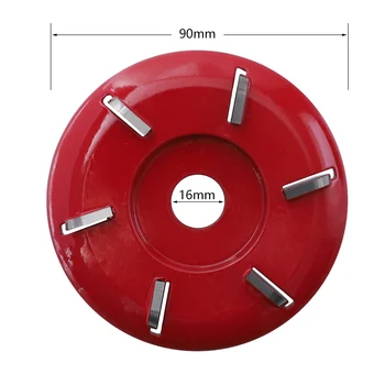 90 mm Lesa Carvinga Disk 16 mm Luknja je 6 Zob Ukrivljeno Rezilo za Rezanje Disk za Lesnoobdelovalnih Turbo Čaj Pladenj za Kopanje Lesa Carvinga Orodja