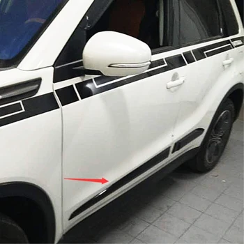 Za Suzuki Vitara 2016-2018 avto styling detektor iz nerjavečega jekla Stranska Vrata Telo trim palice, Trakovi Modeliranje odbijača del 4pcs