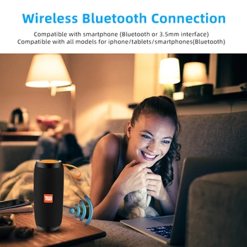 Bluetooth Brezžični Zvočniki Nepremočljiva Stereo Stolpec Prenosni Zvočnik z Mic FM Radio, MP3 Bas Zvok Polje