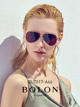 BOLON Pliot Polarizirana sončna Očala so Ženske Dvojno Most Unisex Vino Rdeča Roza Rumena Siva Modra Črna Temna sončna Očala za Moške BL7017