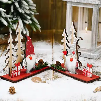 2021 Božično Darilo Lesa Okraski Za Novoletne Jelke Santa Claus Nočna Mora, Preden Božič Starec Elf Lutka Doma Dekor Natalne Navidad