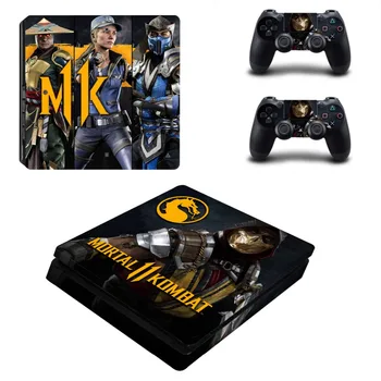 Mortal Kombat PS4 Slim Kože Nalepke Za Konzole PlayStation 4 in 2 Krmilnikov PS4 Slim Kože Nalepke Nalepke Vinyl