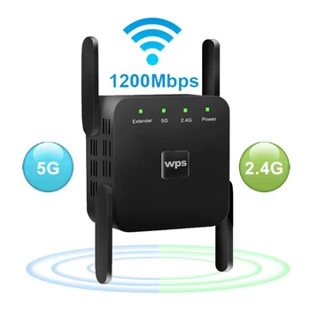 5G WiFi Brezžični Vmesnik WiFi Extender 300Mbps/1200Mbps Dolge razdalje, Wi-Fi Signala Ojačevalnika AC 2.4 G 5Ghz Dropshipping ZDA Zalogi