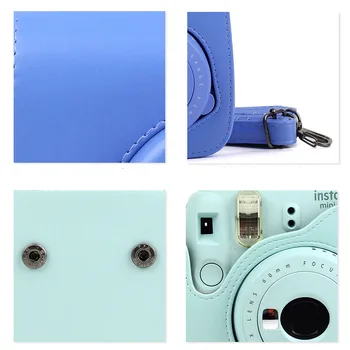 Za Fujifilm Instax Minifor za Fotoaparat torba Torba PU Usnja Kritje z Ramenski Trak Instax Mini 9 Mini 8 + Instant Filmske Kamere