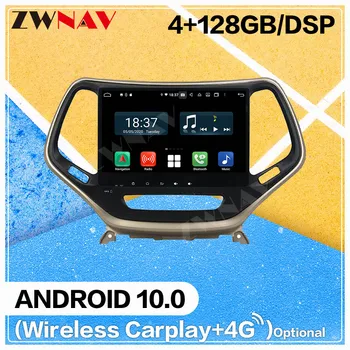 128GB Carplay Android 10 zaslon Multimedijski Predvajalnik DVD-jev za JEEP Cherokee 2016 2017 avto GPS Navigacija Auto Audio Stereo Vodja enote