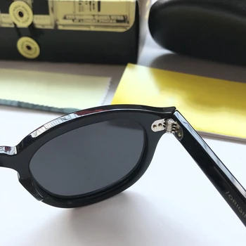 Johnny Depp 2020 Moških Polarizirana sončna Očala Ženske Luksuzne blagovne Znamke Ročno izdelan Acetatni sončna Očala Vožnje UV400 Očal Okvir Očal