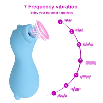 OLO7 Hitrosti opozarjanje z Oralnim Seksom Nastavek Sesanju Vibrator Sex Igrače za Ženske Silikonske Klitoris Bedak Stimulator Ženski Masturbator