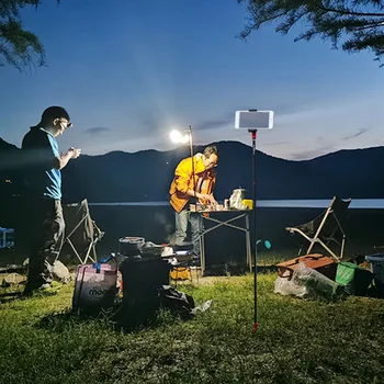 SUNDICK Outdoor Camp Ribolov Zložljivi Lučka Pole Viseče Luči Fiksni Nosilec Tla Tip Vtiča Lahko Uporablja za Živo