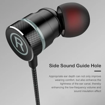 MiniBron V Uho Gaming Slušalke z Magnetnim Žično Čepkov Šport Slušalke Hrupa Preklic HI-fi Kakovosti Zvoka Slušalke Igra Slušalke