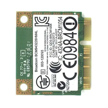 Dual Band 300Mbps BCM943228HMB 4.0 802.11 a/b/g/n Wifi Brezžično Kartico Half Mini PCI-E Prenosnik Wlan 2,4 Ghz 5Ghz Adapter