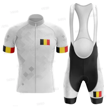 Kolesarski Dres 2020 Belgija Pro Team kolesarski dres komplet Poletnih dihanje, hitro sušenje Maillot ciclismo kolesarska oblačila