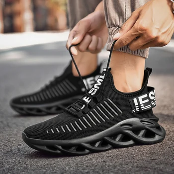 Moške čipke-up športna obutev modni zračne blazine športni čevlji street hladen moški čevlji Zapatos De Hombre na prostem iz čevlji