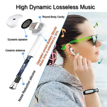 RGLM i7s TWS Mini Barvne risbe Bluetooth Brezžične Slušalke Čepkov S Polnjenjem Polje Športne Slušalke Za Vse Pametne Mobilne