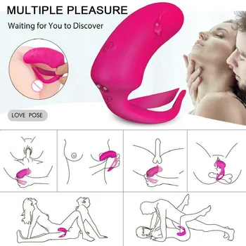 9 Hitrosti, Vodotesno Silikonsko Polnilna Klitoris Vagine Penis Stimulator Massager Odraslih Spolnih Igrač Za Moške, Ženske In Pari