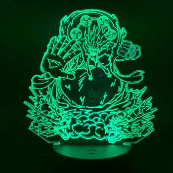3D Lučka za En Kos Svetlobe za Otroke, Soba Risanka Nočna Barva Spreminja v Živo Soba Ustvarjalne Lučka Touch Senzor Led Nočna Lučka