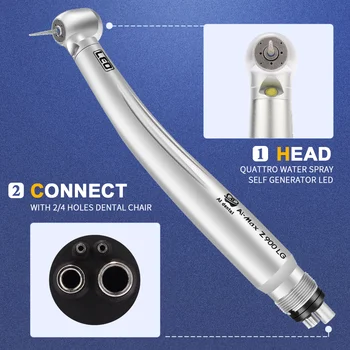 Zobozdravnik kliniki orodja LED visoke hitrosti zraka turbine handpiece quattro vodni curek standard glavo z B2 M4 luknje Z900LG