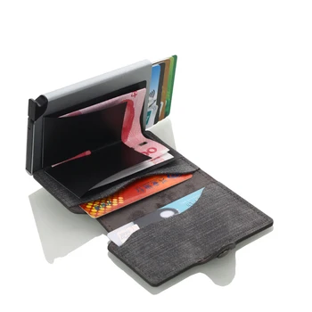 Weduoduo Aluminija Kartico Denarnice, Kreditne kartice Sim z RFID Blokira Kartico Primeru za Moške In Ženske PU Usnje 4 Barve za Kartico sim