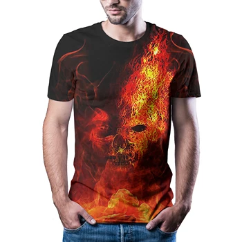 2020 poletne moške pisane kul moda kratek rokav T-shirt 3D tiskanih priložnostne T-shirt